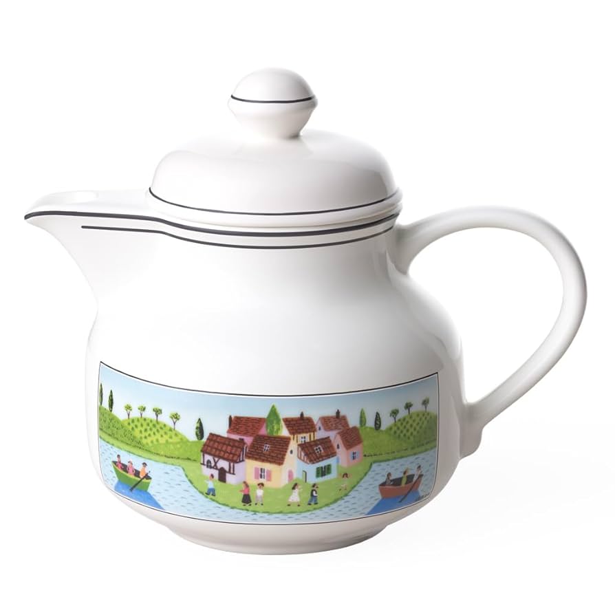 調理器具 Villeroy & Boch Design Naif Tea Kettle Villeroy & Boch French Garden Enamel Tea Kettle/ Lovely